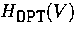 $H_{\mbox{\tt OPT}}(V)$